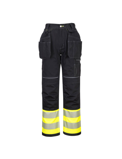 Warnschutzhose Klasse 1 pw3 gelb/schwarz Portwest