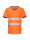 PW3 Warn-T-Shirt mit V-Ausschnitt Orange/Schwarz Portwest