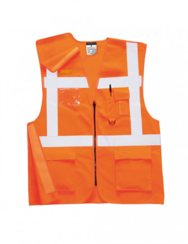 Executive ris train vest orange Portwest