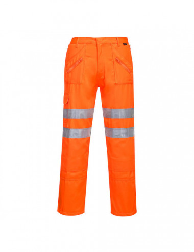 Spodnie bojówki kolejarskie pomarańczowy Portwest