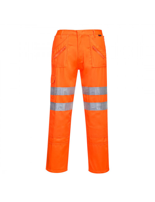 Spodnie bojówki kolejarskie pomarańczowy Portwest