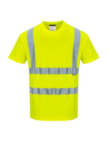 Baumwoll-Komfort-Warn-T-Shirt gelb Portwest