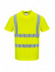 Baumwoll-Komfort-Warn-T-Shirt gelb Portwest