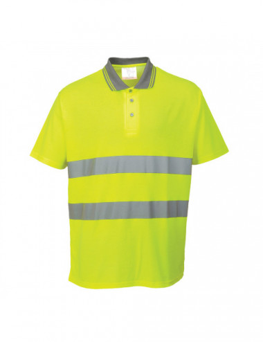 Koszulka polo cotton comfort żółty Portwest