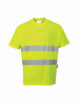 2Baumwoll-Komfort-T-Shirt gelb Portwest