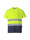 Cotton comfort two-tone hi-vis t-shirt yellow/navy Portwest