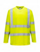 2T-shirt ostrzegawczy z długimi rękawami żółty Portwest