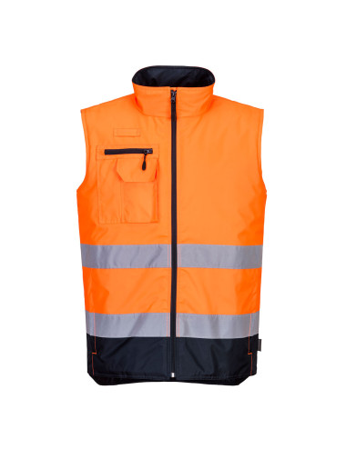 Two-tone orange/navy hi-vis warmer Portwest