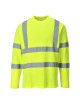 T-shirt ostrzegawczy z długimi rękawami żółty Portwest