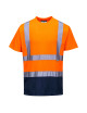 Two-tone orange/navy hi-vis t-shirt Portwest