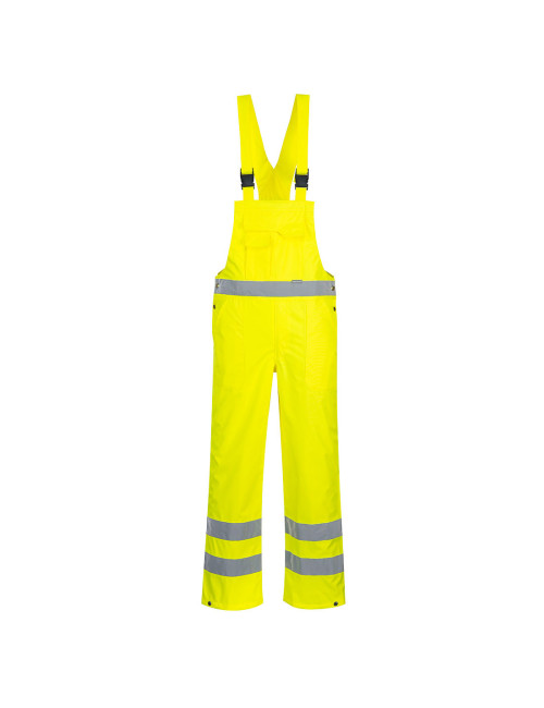 Hi-vis dungarees single warm yellow Portwest