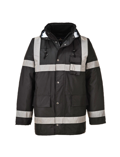Jacket iona lite traffic black Portwest