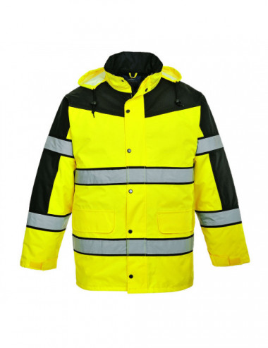 Dwukolorowa klasyczna kurtka ostrzegawcza żółty Portwest