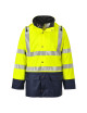 Portwest zweifarbige Sealtex-Jacke in Ultragelb/Marineblau