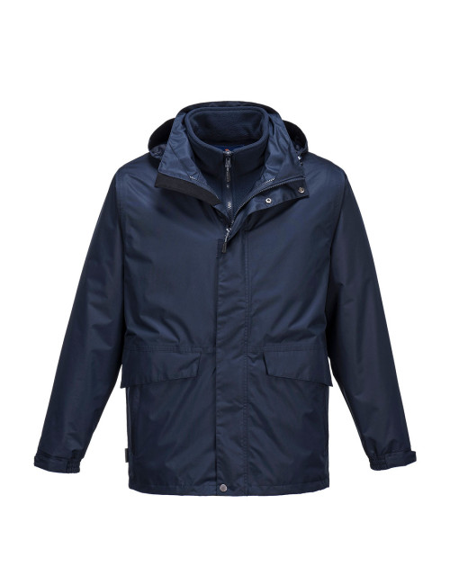 Atmungsaktive 3-in-1-Jacke Argo, Marineblau, Portwest
