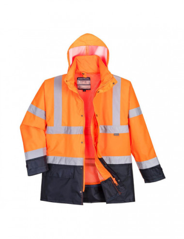 Executive hi-vis 5-in-1 jacket orange/navy Portwest