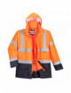 2Executive hi-vis 5-in-1 jacket orange/navy Portwest