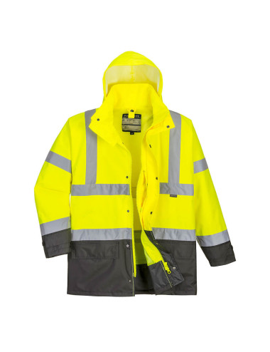 Executive 5 in 1 Warnschutzjacke gelb/grau Portwest