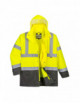 2Executive 5-in-1 yellow/grey hi-vis jacket Portwest