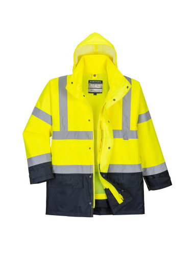 Executive 5 in 1 Warnschutzjacke gelb/marineblau Portwest