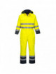 Bizflame multi waterproof hi-vis coverall yellow/navy Portwest