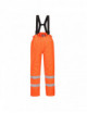 Flame retardant antistatic insulated hi-vis trousers bizflame orange Portwest