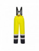 2Bizflame rain hi-vis trousers yellow/navy Portwest