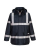 Antistatische, flammhemmende und regenfeste Jacke Bizflame Marineblau Portwest