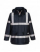 2Antistatic flame retardant rain jacket bizflame navy Portwest