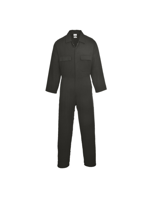 Cotton overall euro work black Portwest