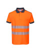 PW3 Warnpoloshirt Orange/Marineblau Portwest