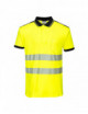 PW3 Warnpoloshirt gelb/schwarz Portwest