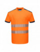 Pw3 hi-vis t-shirt orange/navy Portwest