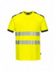 PW3-Warn-T-Shirt gelb/grau Portwest