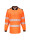 Pw3 long sleeve hi-vis polo orange/black Portwest