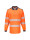 Hi-vis pw3 long sleeve polo orange/navy Portwest