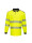 PW3 Langarm-Warnpoloshirt gelb/schwarz Portwest