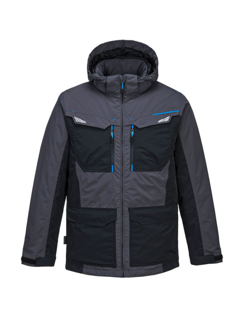 Winterjacke wx3 metallic grau Portwest