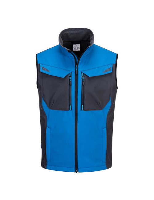 Wx3 sofsthell vest (3 layers) persian blue Portwest