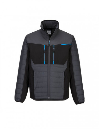 Baffle wx3 hybrid jacket metallic grey Portwest