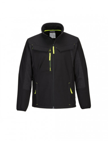 Wx3 eco hybrid softshell jacket (2l) black Portwest