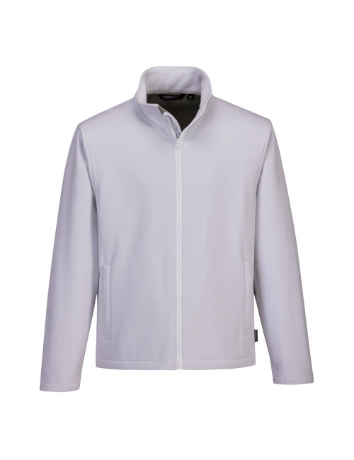 Zweilagiges Print- und Promo-Softshell-Sweatshirt in Weiß von Portwest