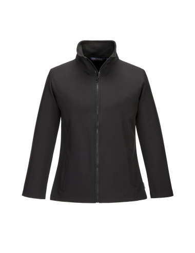 Double layer softshell print &amp; promo black Portwest