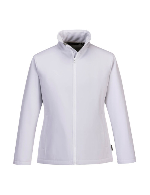 Softshell dwuwarstwowy print & promo biały Portwest