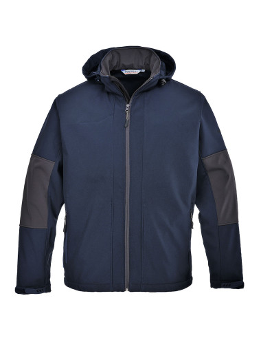 Softshell mit Kapuze (3l). marineblauer Portwest