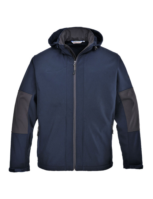 Softshell mit Kapuze (3l). marineblauer Portwest