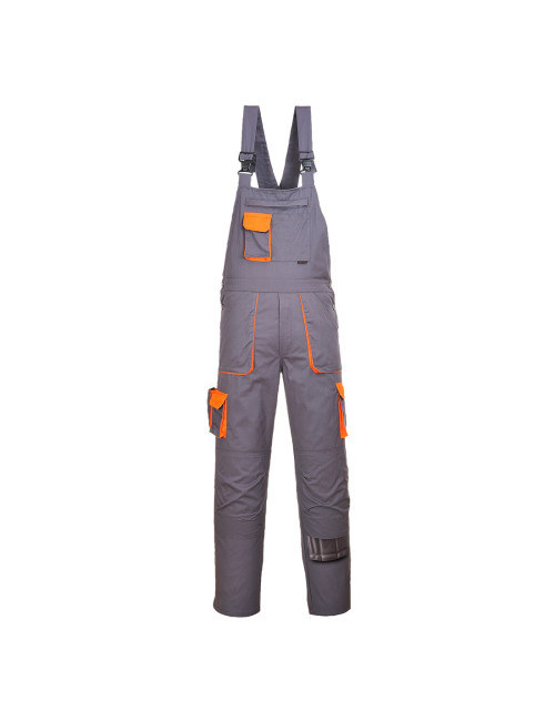 Two-tone bib pants texo gray tall Portwest Portwest