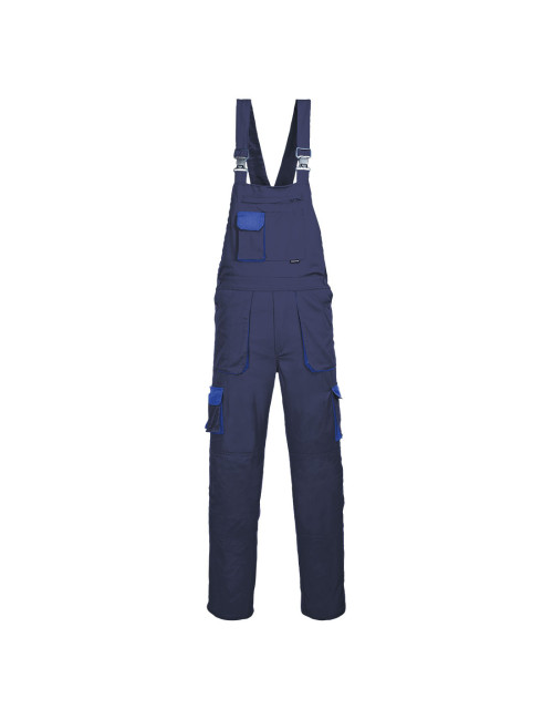 Zweifarbige Texo-Latzhose in Marineblau von Portwest Portwest