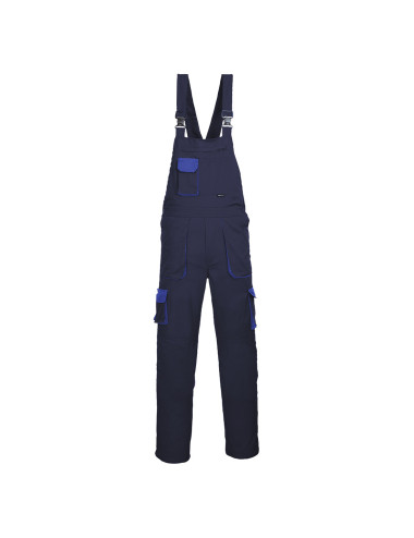 Two-tone bib pants texo navy tall Portwest Portwest