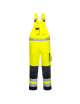 Dijon hi-vis dungarees. yellow/navy blue Portwest